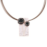 Two flowers necklace
