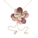 Double flower necklace