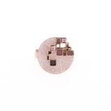 Anello tondo quadratini