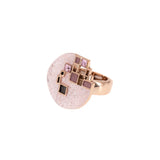 Anello tondo quadratini