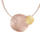 Double round necklace