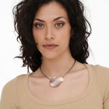 Double round necklace
