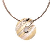 Striped snail necklace