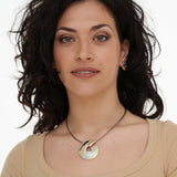 Striped snail necklace