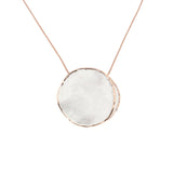 Long round slit necklace
