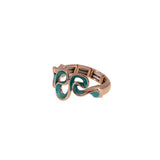 Anello serpentina intrecciata