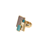 Overlapping square ring