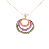 Collana lunga tre cerchi