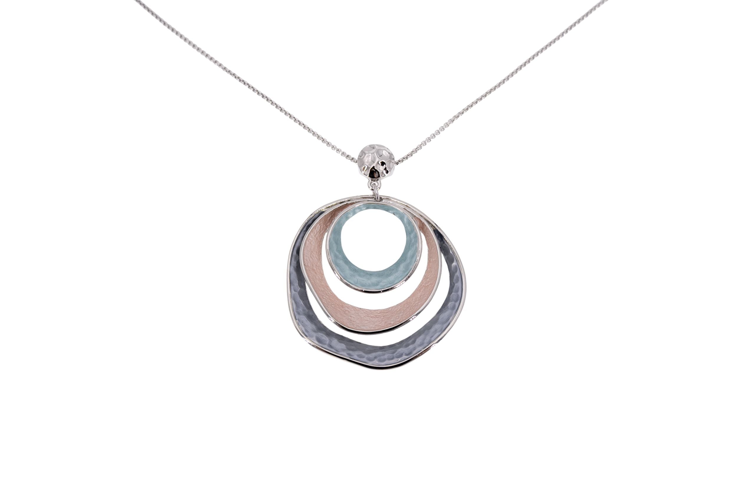 Collana lunga tre cerchi