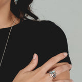 Anello con quadrati e rettangoli