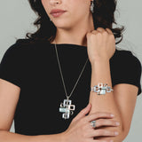 Bracciale quadrati e rettangoli