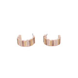 Orecchini semicerchio barrette fine