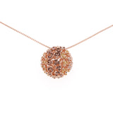Collana lunga pallina fiorellini