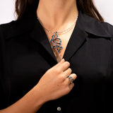 Collana serpentina intrecciata