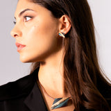 Orecchini rombo rigato