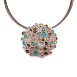 Collana tondo pallini