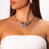 Irregular trapezoid necklace 