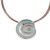 Collana chiocciola astratta