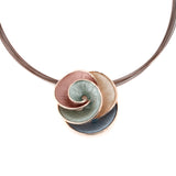 Golden flower necklace