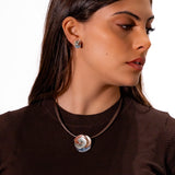 Golden flower necklace