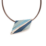 Striped rhombus necklace