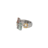 Anello con quadrati e rettangoli