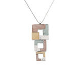 Collana lunga quadrati