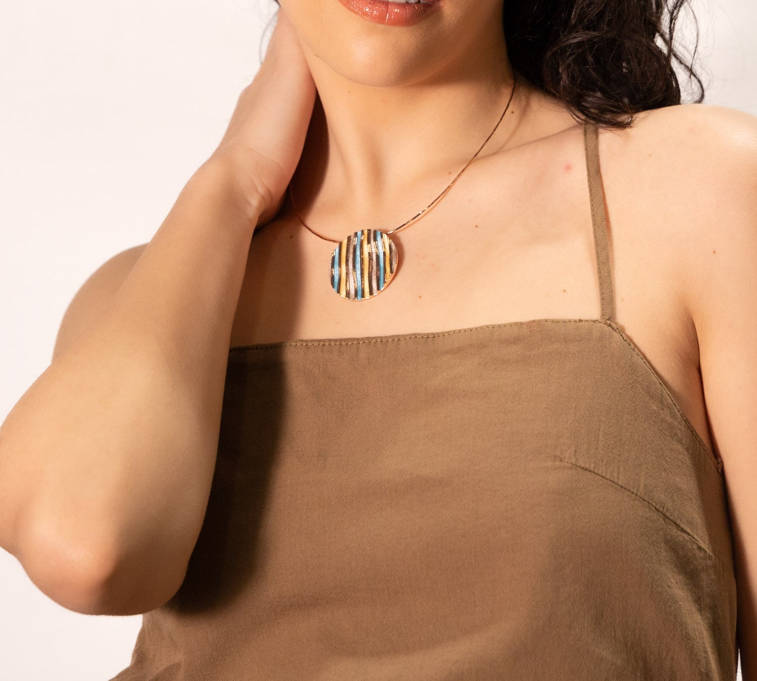 Collana tondo rigato