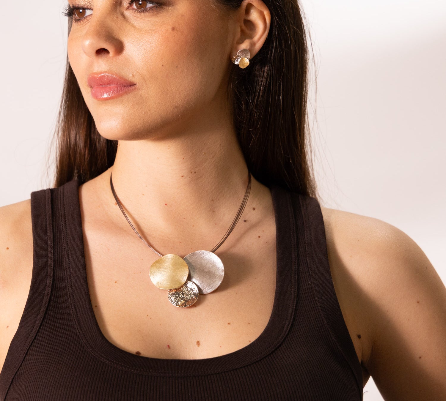 Collana tondi ondulati