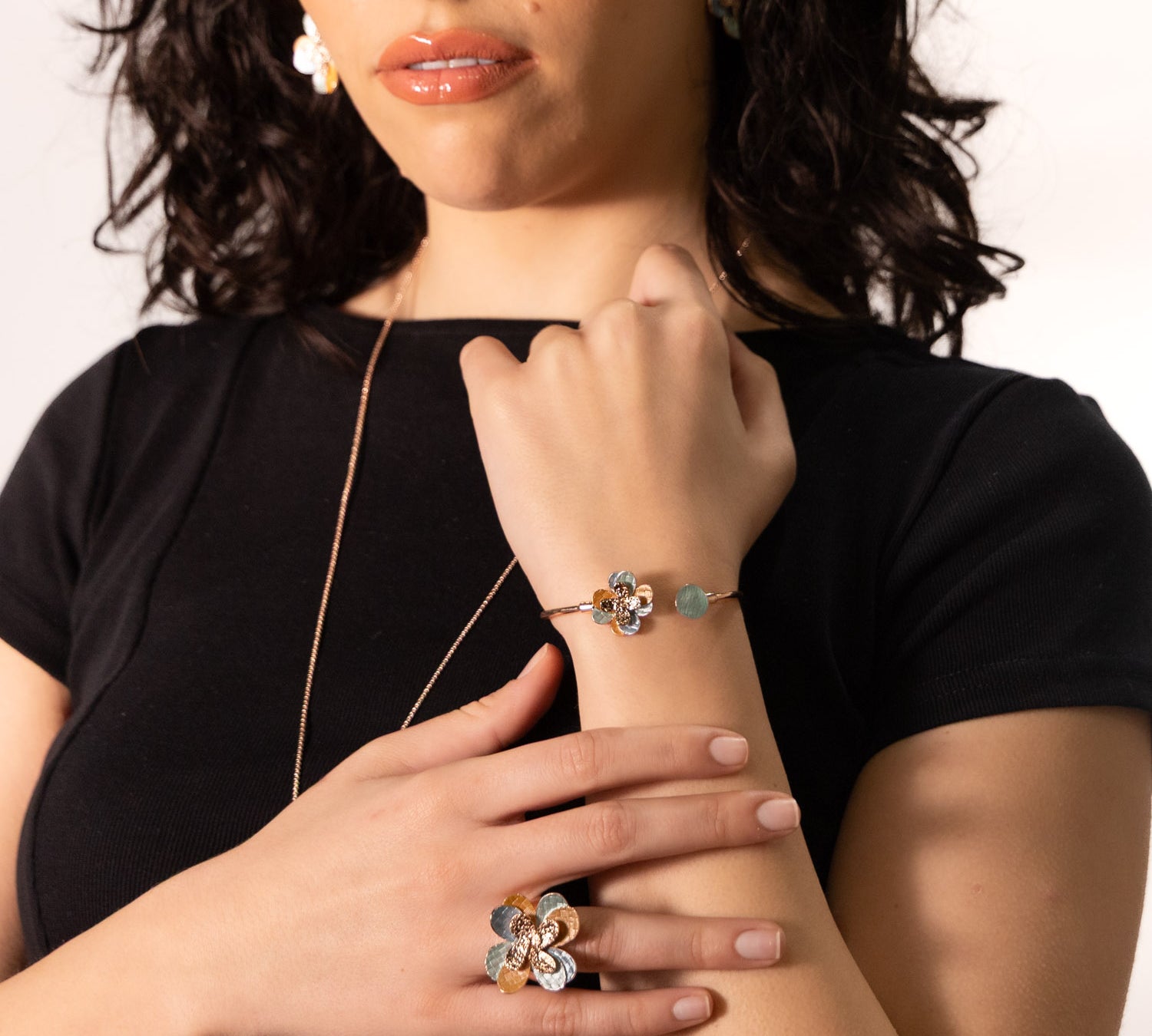 Bracciale doppio fiore