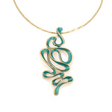 Collana serpentina intrecciata