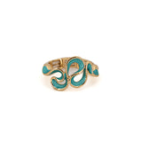 Anello serpentina intrecciata