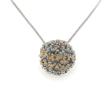 Collana lunga pallina fiorellini