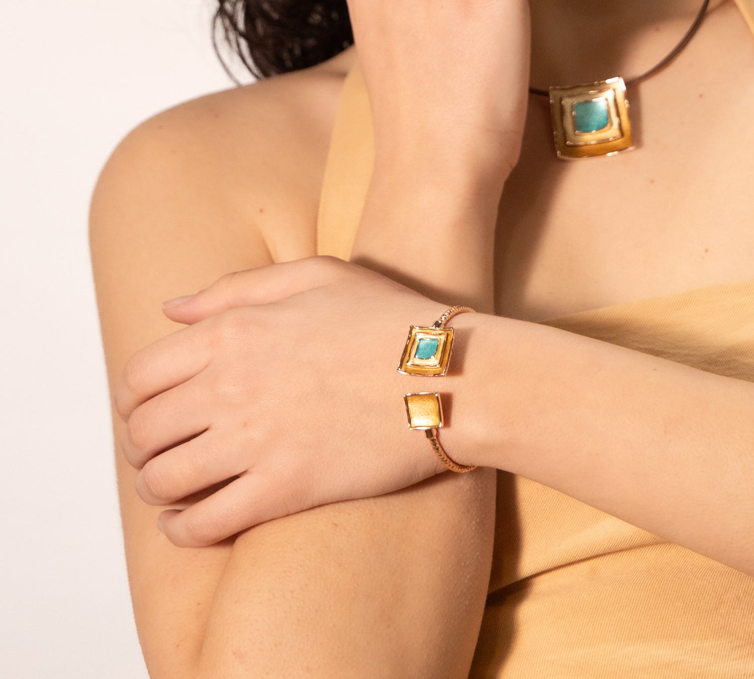 Bracciale tre quadrati