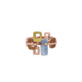 Anello con quadrati e rettangoli