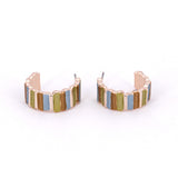 Orecchini semicerchio barrette fine