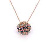 Collana lunga pallina fiorellini