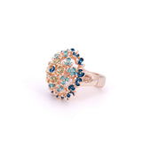 Anello pallina fiorellini