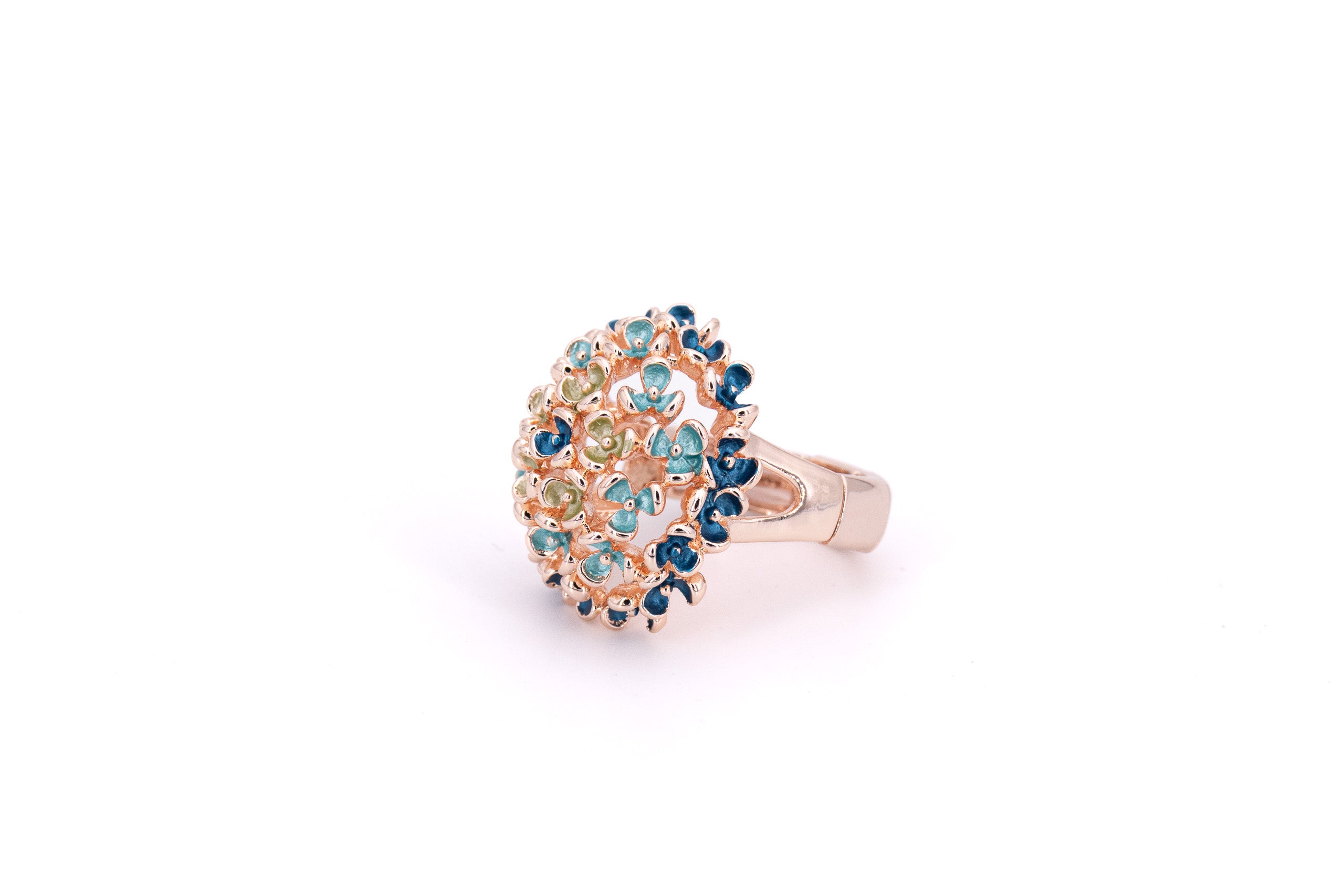 Anello pallina fiorellini