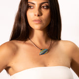 Collana rombo rigato