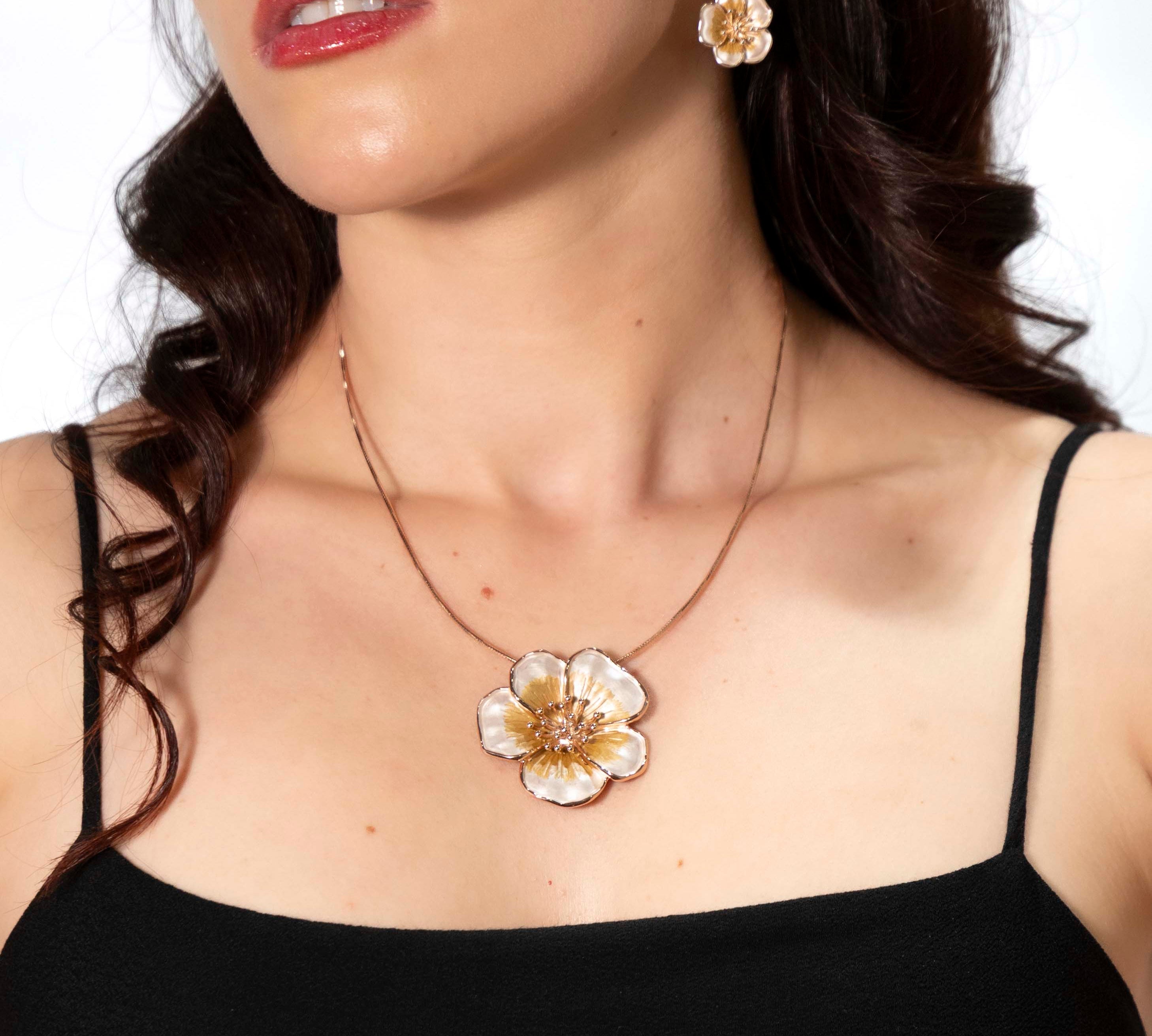 Collana fiore antera
