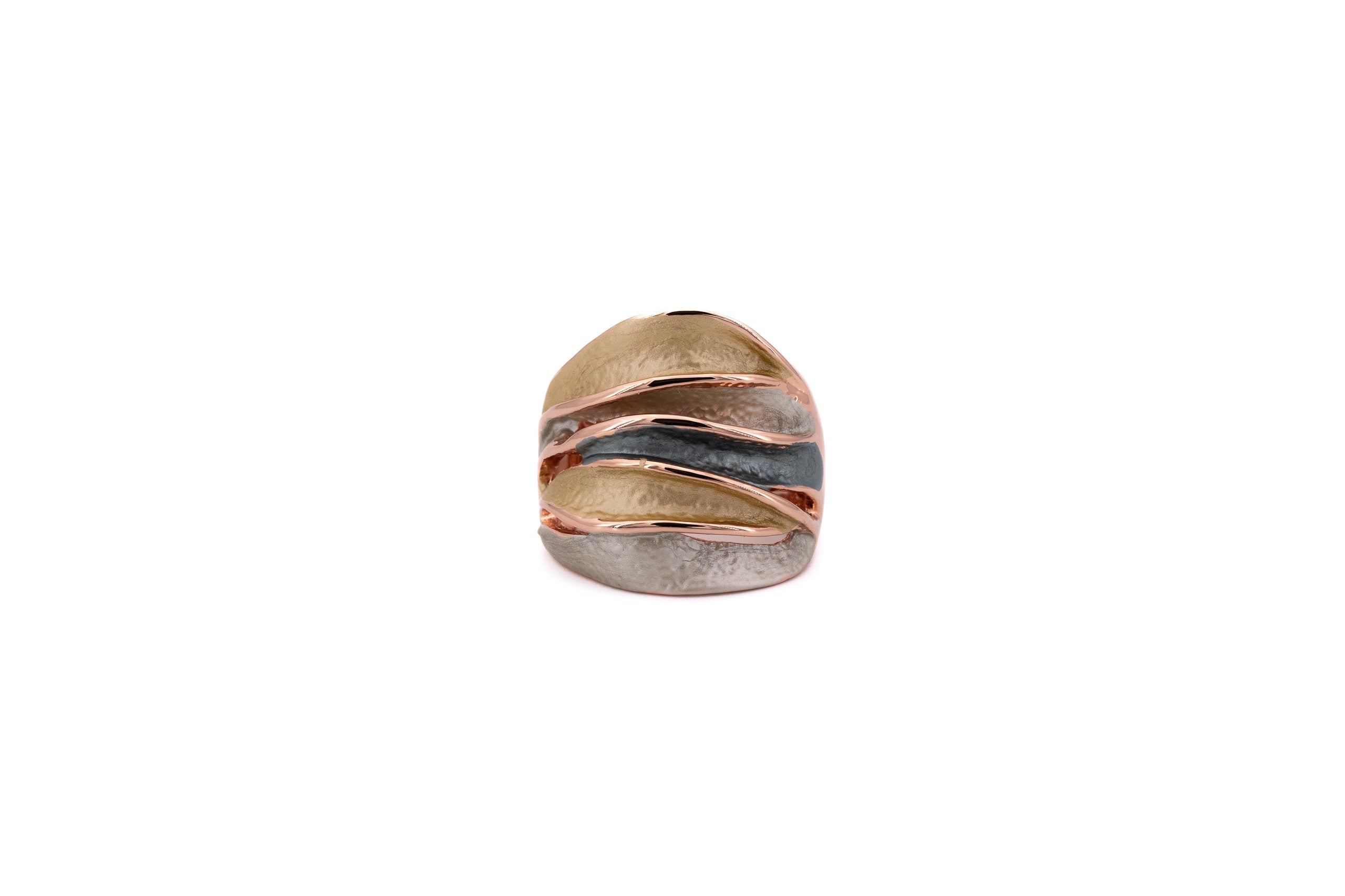 Anello fascia ondulata