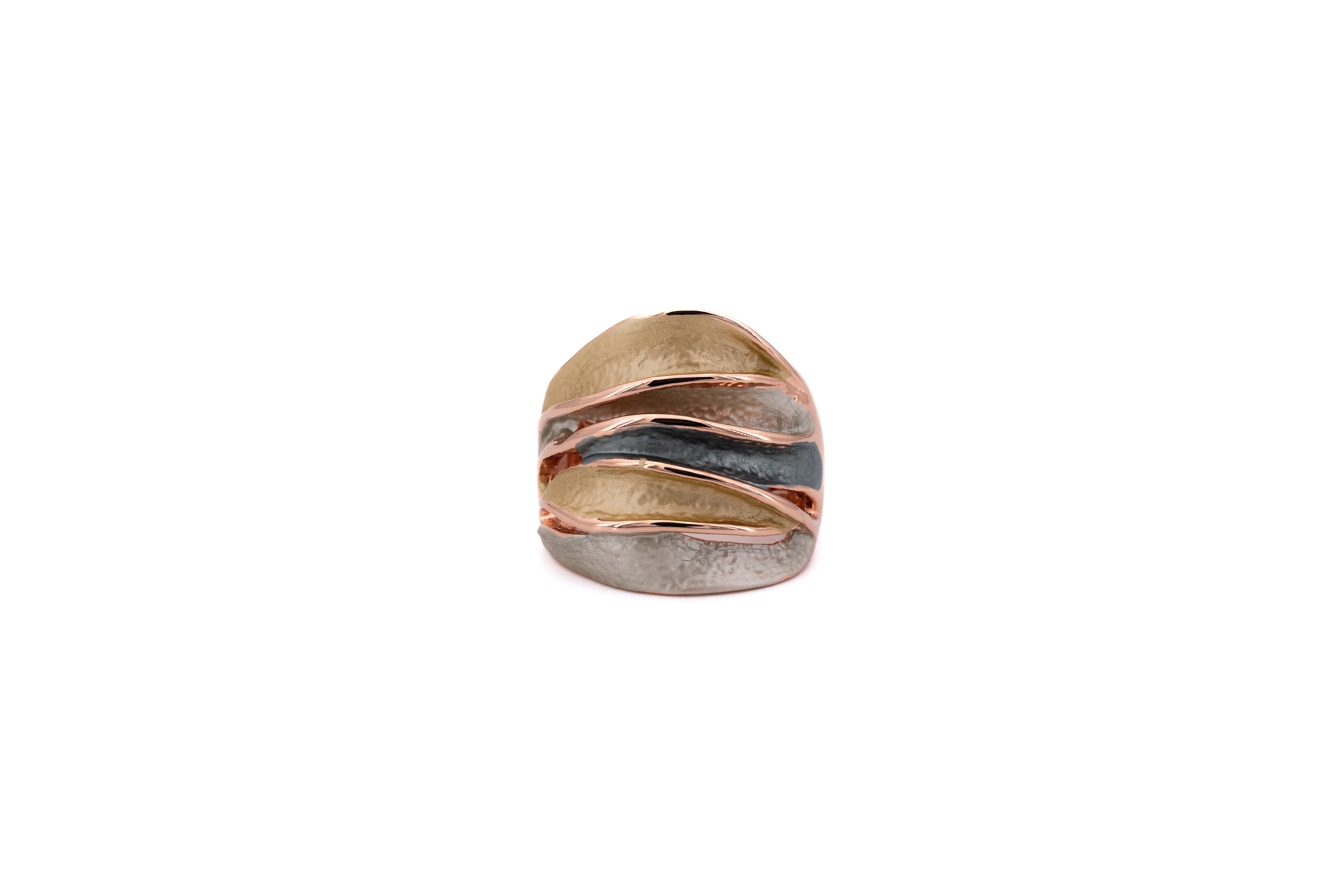 Anello fascia ondulata
