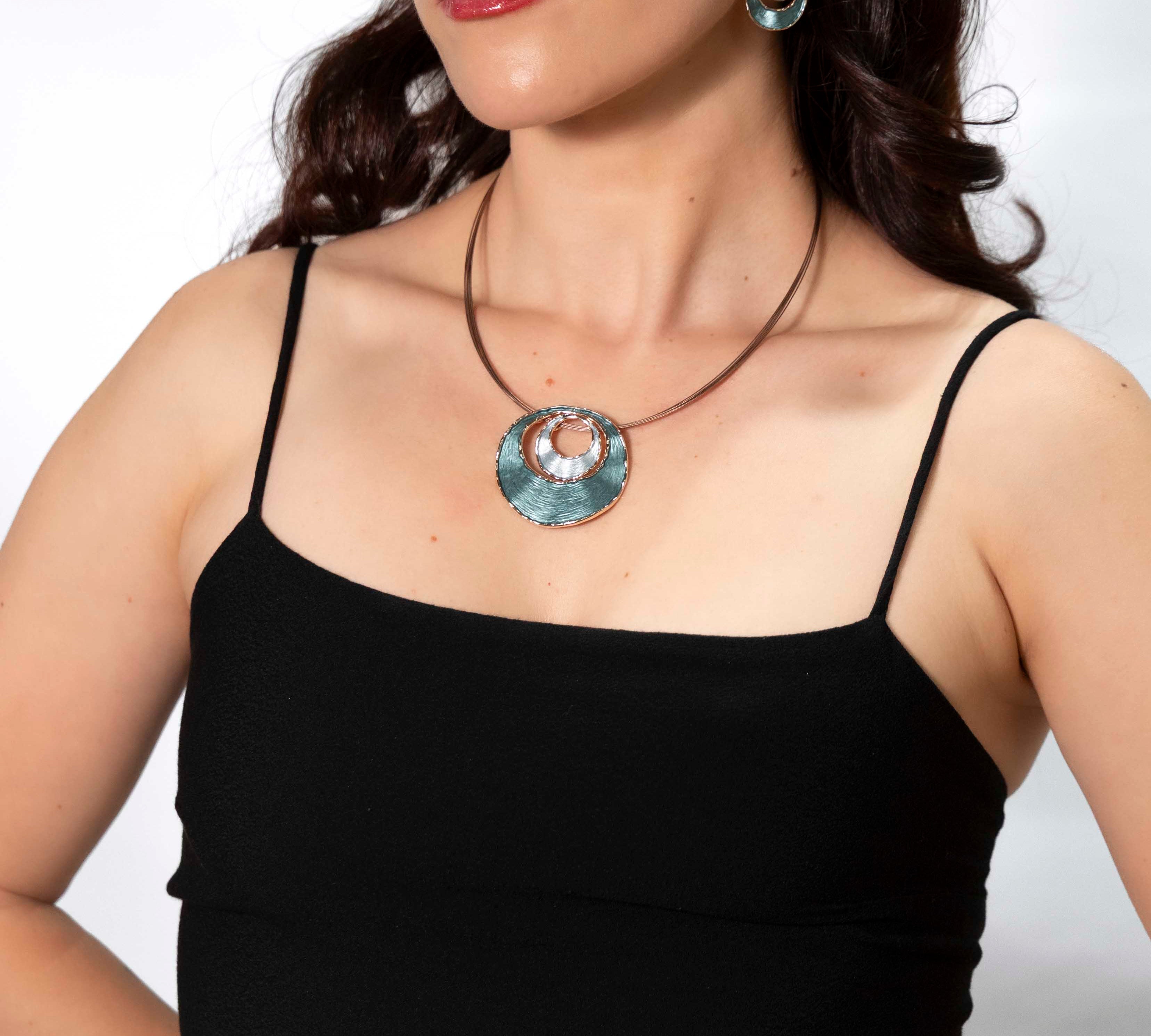 Collana doppio cerchio