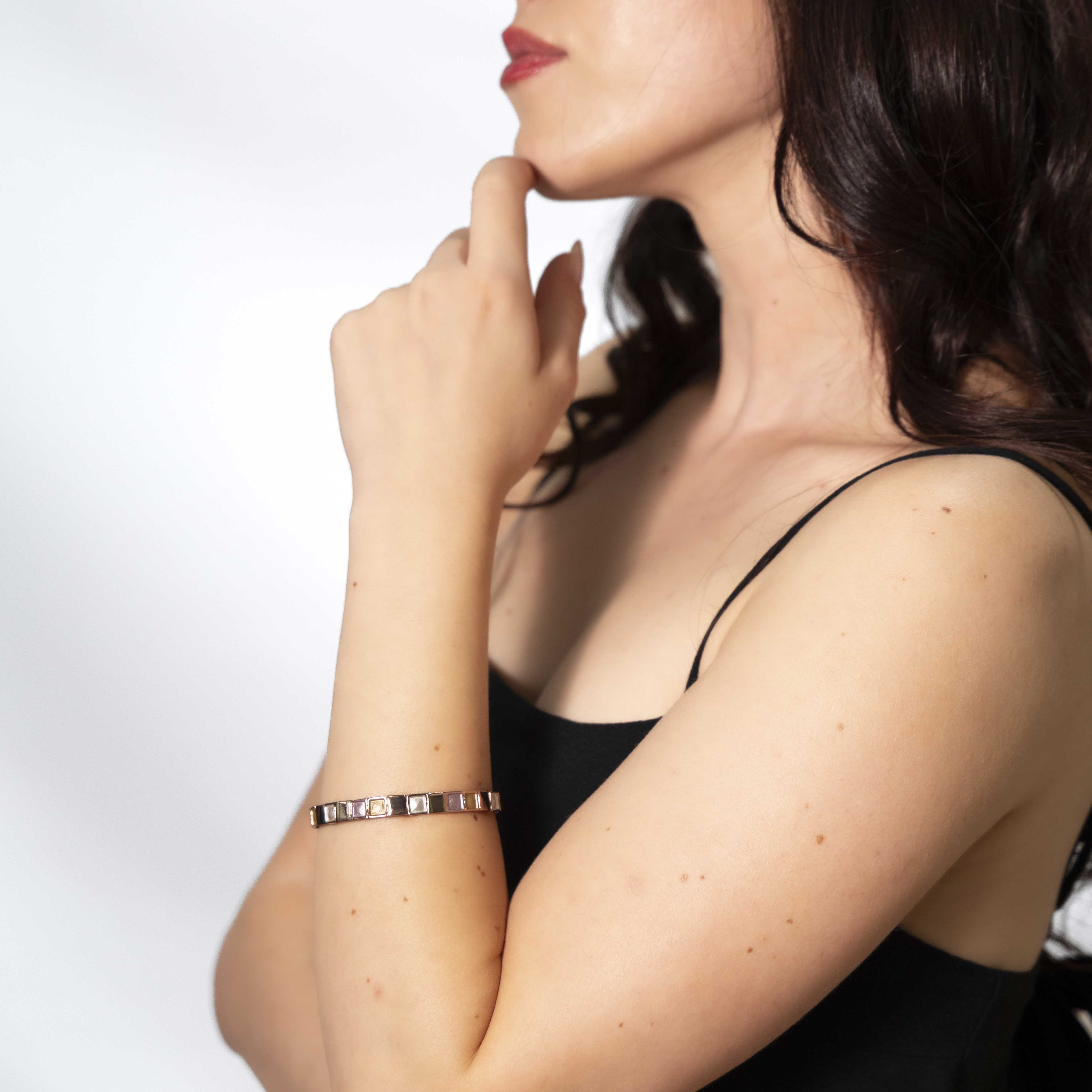 Bracciale quadratini