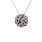 Collana lunga pallina fiorellini