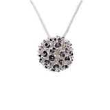Collana lunga pallina fiorellini