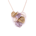 Collana lunga foglie