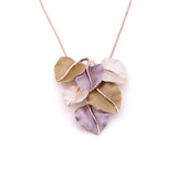 Collana lunga foglie