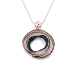 Collana lunga tre cerchi